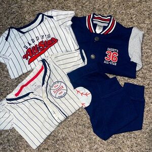 Carters boy Baseball shirts,  jacket and pant set!